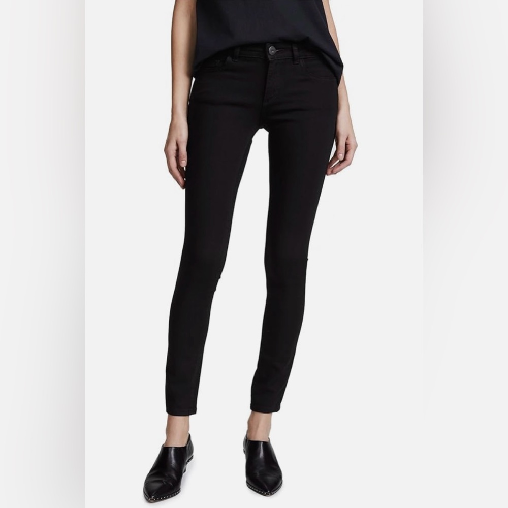 DL 1961 Women’s Emma 4 Way Stretch 360 Comfort Black Jeans Leggings Sz.27